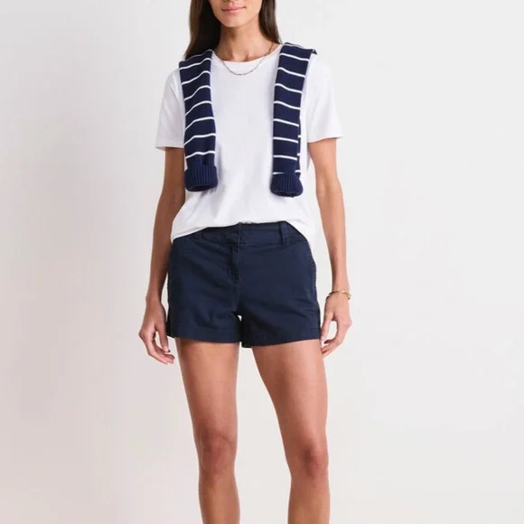 Vineyard Vines Everyday Shorts Nautical Navy Cotton Stretch Size 2 - Picture 1 of 6
